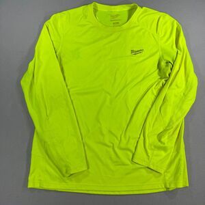 Milwaukee WORKSKIN Long Sleeve Shirt Mens XL Hi-Vis Yellow Base Layer